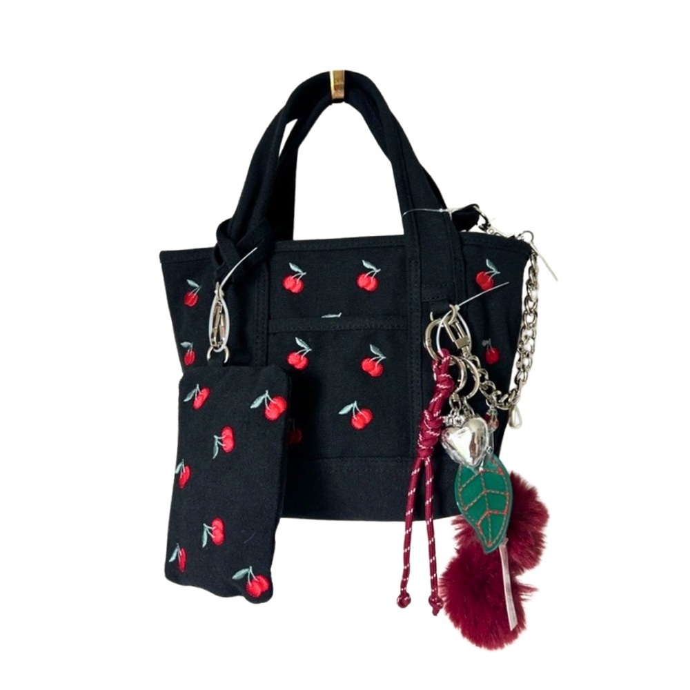 Madden Girl Cherry Embroidered Mini Tote Gift Set – Gift Ready